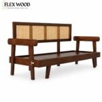 Flexwood  solid sheesham wood Extendable sofa cum bed(walnut finish) - Image 5