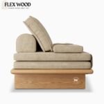 Flexwood mango wood sofa cum bed - Image 4