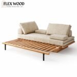Flexwood mango wood sofa cum bed - Image 6