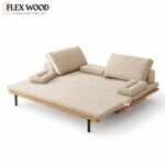 Flexwood mango wood sofa cum bed - Image 7