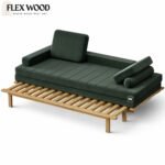 Flexwood solid wood sofa cum bed with mattress - Image 8