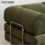 Flexwood Multi-Functional Folding Floor Sofa Bed with Removable Back and Armrest - Image 3