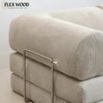 Flexwood Multi-Functional Folding Floor Sofa Bed with Removable Back and Armrest - Image 4