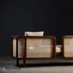 Handwoven Cane with Plush Cushions- 2 Seater Sofa - Image 6