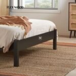 Modern Black Rattan Bed - Image 3