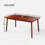 Upholstered Dining Table Set - 4 Seater - Image 8