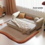Modern 3 Seater Velvet Sofacumbed for Living Room