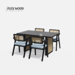 Luxury Dining Table Set with Bob chair - 4 Seater - Table - Image 2