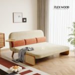 Modern Rattan Daybed Full Folding Sofa Cum Bed, 3-Seater - Image 4