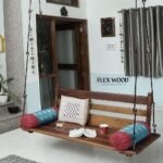Wooden Swing With Detachable Backrest. - Image 2