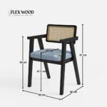Luxury Dining Table Set with Bob chair - 4 Seater - Table - Image 8