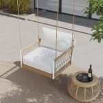 Ropipe Garden iron & Rope Weave 1-Seater Swing Sofa in - Image 2