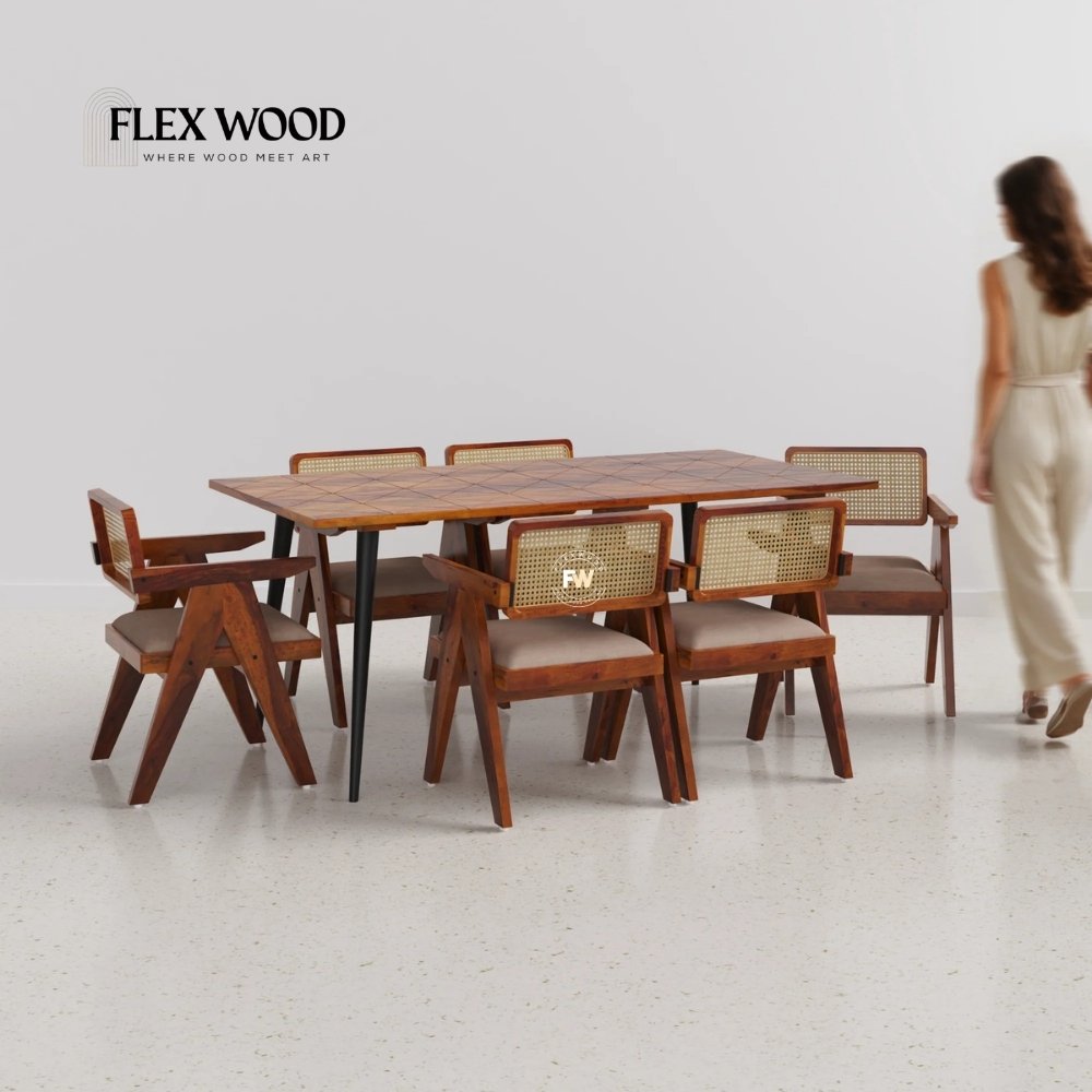 26 Modern Dining 6 Seater Set - Image 1