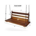 Wooden Swing With Detachable Backrest. - Image 4