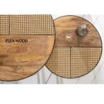 Wooden Round Nesting Coffee Table - Image 3