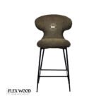 Dark Green Crest Bar Chair Stool - Image 2