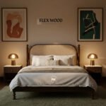 Queen Bed with Premium Fabric Headboard