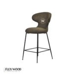 Dark Green Crest Bar Chair Stool - Image 3