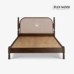 Queen Bed with Premium Fabric Headboard - Image 5