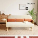Modern Rattan Daybed Full Folding Sofa Cum Bed, 3-Seater