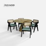 Black Dining Table Set - 4 Seater - Image 4