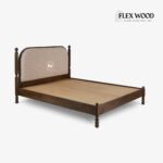 Queen Bed with Premium Fabric Headboard - Image 6