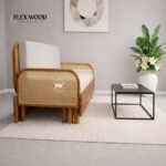 Teak Wood Cane Wooden Convertible Sofa-Cum-Bed - Image 2