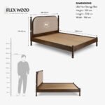 Queen Bed with Premium Fabric Headboard - Image 7