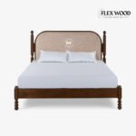 Queen Bed with Premium Fabric Headboard - Image 2