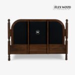 Queen Bed with Premium Fabric Headboard - Image 4