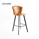 Junction Bar Brown Bar Stool - Image 3