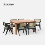 Modern Luxury Dining Set - 6 Seater - Image 2