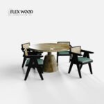 Black Dining Table Set - 4 Seater - Image 3