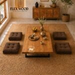 Low Seating Dining Table Set with Metal Legs - Image 4