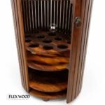 Modern Bottle-Shaped Sheesham Wood Bar Cabinet with Door - Image 4