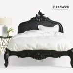 Handcarved Solid Sheesham Wood Bed for Bedroom