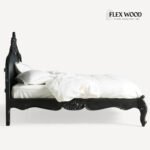 Handcarved Solid Sheesham Wood Bed for Bedroom - Image 2