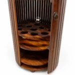 Modern Bottle-Shaped Sheesham Wood Bar Cabinet with Door - Image 6