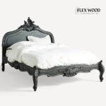 Handcarved Solid Sheesham Wood Bed for Bedroom - Image 3