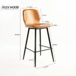 Luxury Leather Bar Chair - Image 6
