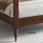Four Poster Turned Leg Solid Wood Bed - Image 3