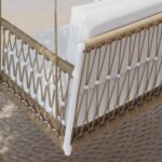 Ropipe Garden iron & Rope Weave 1-Seater Swing Sofa in - Image 8