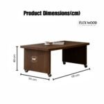 Modular Sofa Bed with Sliding Tea Dining Table - Image 5