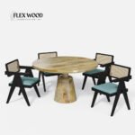 Black Dining Table Set - 4 Seater - Image 2