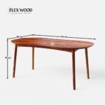 Luxury Upholstered Dining Table Set - 6 Seater - Image 5