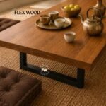 Low Seating Dining Table Set with Metal Legs - Image 5