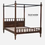Solid Wood Poster Bed for Bedroom - Image 4