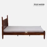 Solid Wood Bed In Honey Finish - Image 4