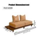 Modular Sofa Bed with Sliding Tea Dining Table - Image 6