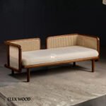 Handwoven Cane with Plush Cushions- 2 Seater Sofa - Image 2